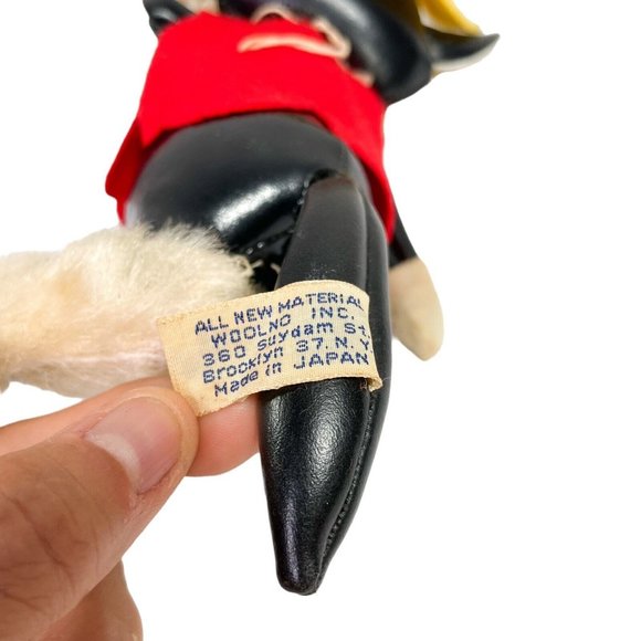 RARE Vintage Japanese 1960's A Lovable Woolkin Hillbilly Cat Stuffed Animal - Picture 7 of 8